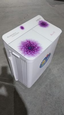 중국 유리제 뚜껑 775 * 448 * 922를 가진 세탁기가 플라스틱에 의하여 반 자동적인 8.5kg 집으로 돌아옵니다 협력 업체