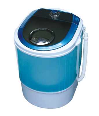 중국 건조기를 가진 파란 휴대용 조용한 단 하나 통 세탁기 2.8 Kg 투명한 플라스틱 덮개 협력 업체